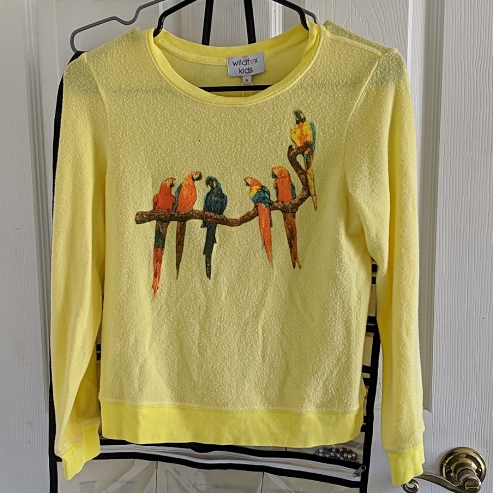 NWT Wildfox Yellow Bird Sweatshirt Size S/XS